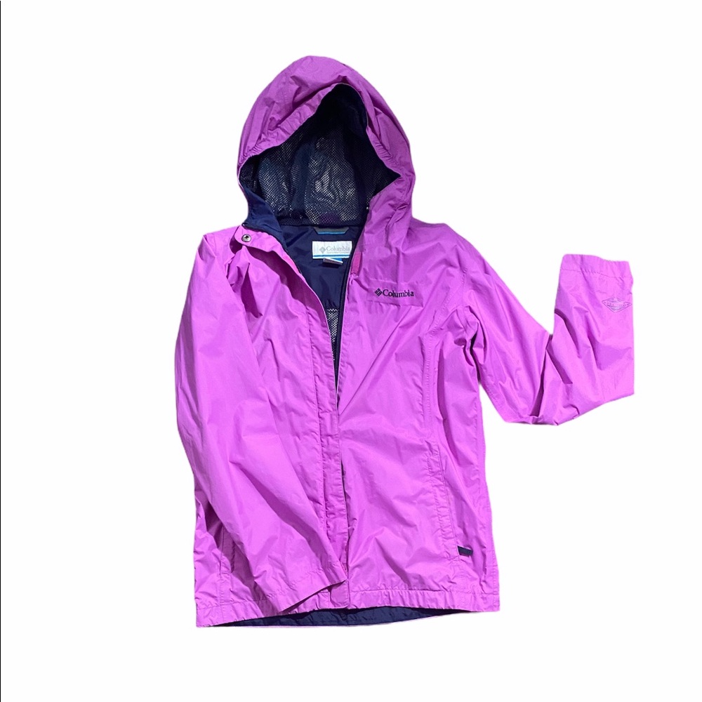 purple columbia wind breaker